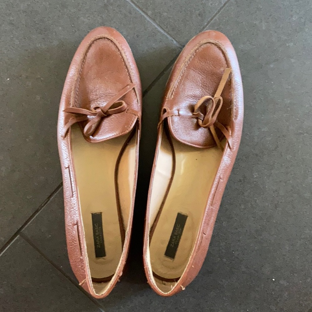 Zara leather shoes